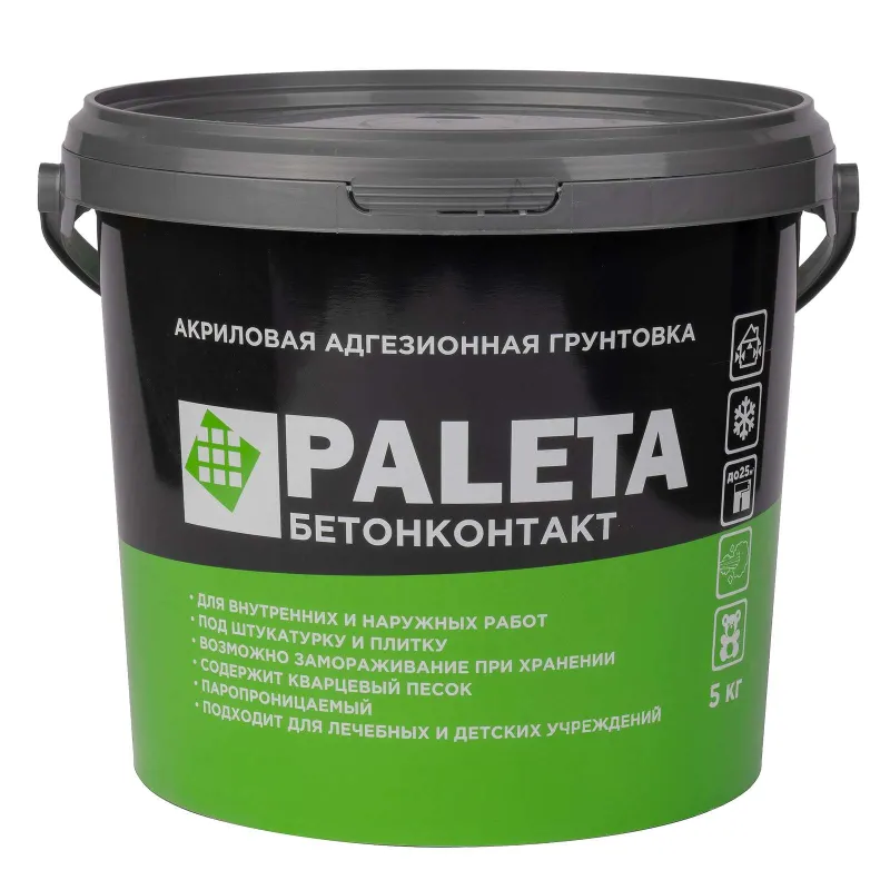 Грунтовка Paleta бетонконтакт морозостойкий, 5 кг_1