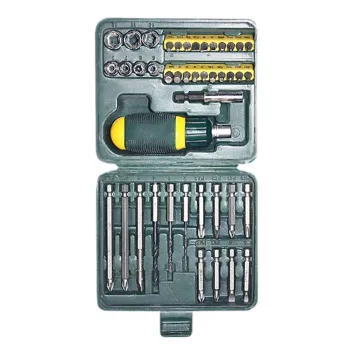 Изображение товара Kraftool отвертка-трещотка с набором бит 43 предмета Изображение товара Kraftool отвертка-трещотка с набором бит 43 предмета