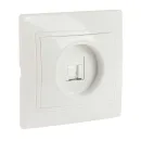Розетка компьютерная RJ45 5E Кварта белая IP20 IEK_1