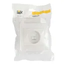 Розетка компьютерная RJ45 5E Кварта белая IP20 IEK_6