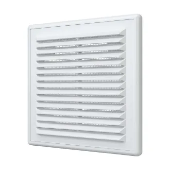 Изображение товара Решетка вентиляционная пластиковая Era 150x150 мм с москитной сеткой Изображение товара Решетка вентиляционная пластиковая Era 150x150 мм с москитной сеткой