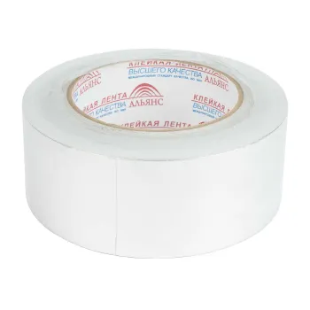 Изображение товара Алюминиевая клейкая лента 48 мм 50 м для строительных работ Изображение товара Алюминиевая клейкая лента 48 мм 50 м для строительных работ