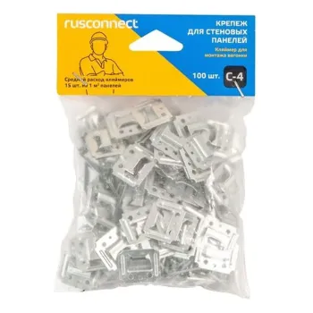 Изображение товара Крепеж для евровагонки 4 мм с гвоздями 100 шт оцинкованная сталь Изображение товара Крепеж для евровагонки 4 мм с гвоздями 100 шт оцинкованная сталь