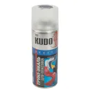 Грунт-эмаль аэрозольная для пластика Kudo серая матовая 0,52л_1