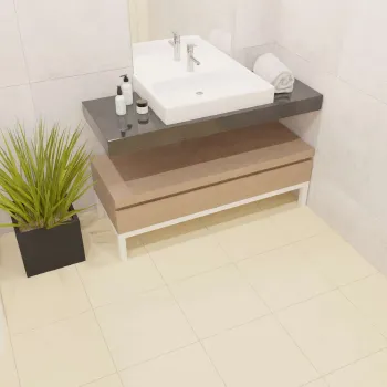 Изображение товара Плитка половая Unitile Моноколор 400х400 мм бежевая глянцевая для пола Изображение товара Плитка половая Unitile Моноколор 400х400 мм бежевая глянцевая для пола