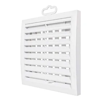 Изображение товара Решетка вентиляционная Era 150х150 мм белая регулируемая Изображение товара Решетка вентиляционная Era 150х150 мм белая регулируемая