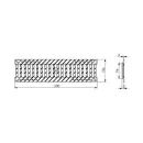 Решетка водоприемная щелевая чугунная Basic РВ-10.14.50 серая 500х136х15 мм_2