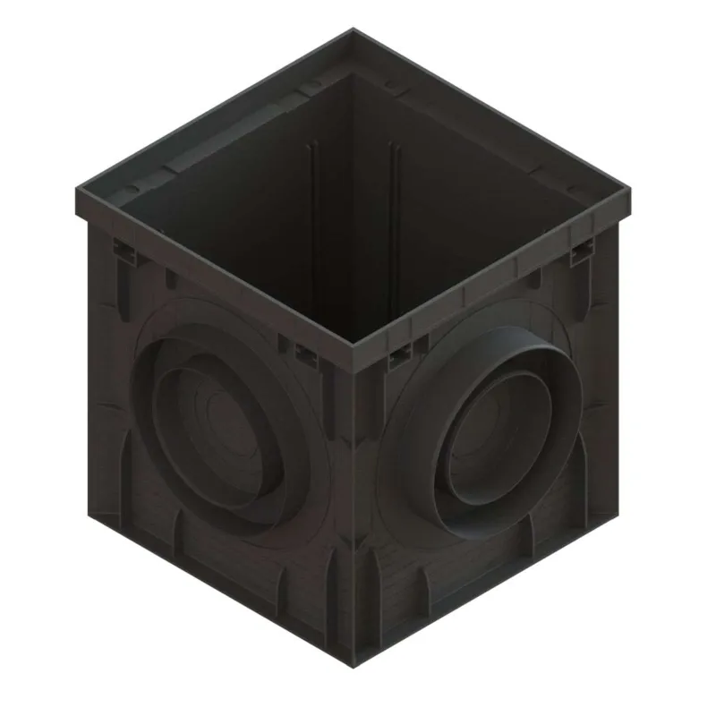 Дождеприемник пластиковый PolyMax Basic 300х300х300 мм, 8370-М черный_1
