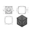 Дождеприемник пластиковый PolyMax Basic 300х300х300 мм, 8370-М черный_2