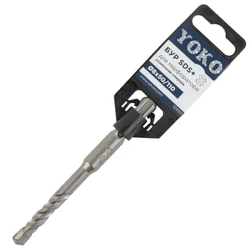 Изображение товара Бур SDS+ 8х50/110 мм Yoko для бетона и кирпича, профессиональный Изображение товара Бур SDS+ 8х50/110 мм Yoko для бетона и кирпича, профессиональный