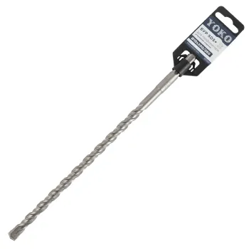 Изображение товара Бур SDS+ 10х200/260мм Yoko для бетона и кирпича быстрое сверление Изображение товара Бур SDS+ 10х200/260мм Yoko для бетона и кирпича быстрое сверление