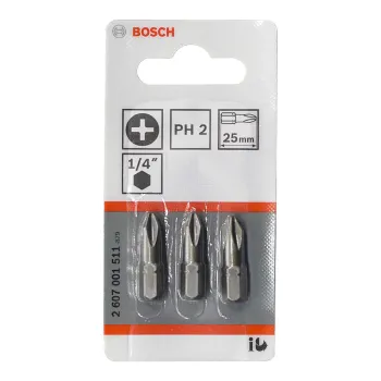 Биты Bosch PH2х25 мм 3 шт