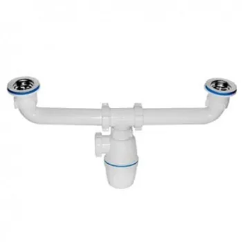 Изображение товара Сифон для раковины и мойки Орио двойной бутылочный 1 1/2"х40 А-4009 Изображение товара Сифон для раковины и мойки Орио двойной бутылочный 1 1/2"х40 А-4009