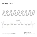 Профнастил МП20 1150x2000мм 0,45мм (RAL 6005) зеленый мох_3
