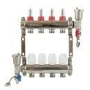 Коллекторная группа Altstream 1" евроконус 3/4" на 4 выхода с расходомерами_2