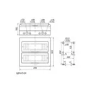 Щит распределительный навесной 24 модуля пластиковый IP41 белый ЩРН-П-24 Эра_4