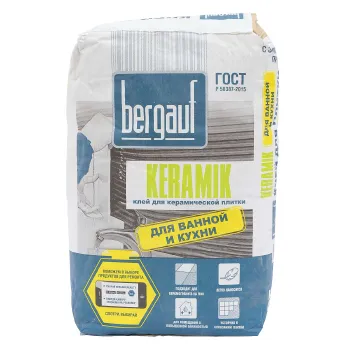 Изображение товара Клей для плитки Bergauf Keramik C0 25 кг для внутренних облицовочных работ Изображение товара Клей для плитки Bergauf Keramik C0 25 кг для внутренних облицовочных работ