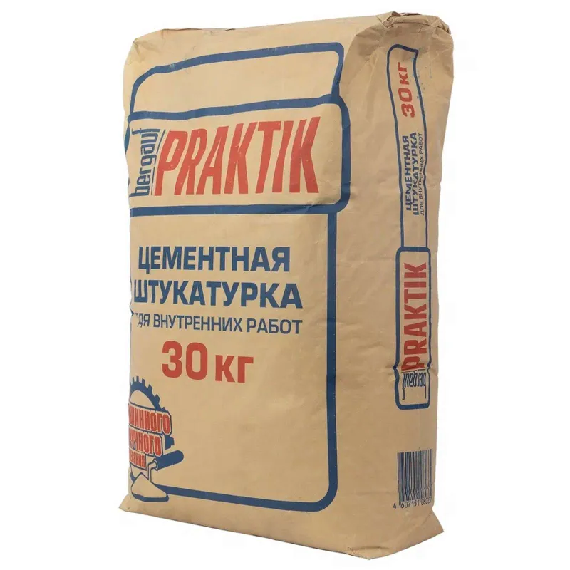 Штукатурка цементная для внутренних работ Praktik 30 кг_1