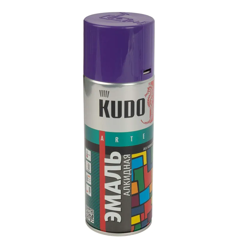 Эмаль аэрозольная Kudo фиолетовая (RAL 4001) глянцевая 0,52л_1