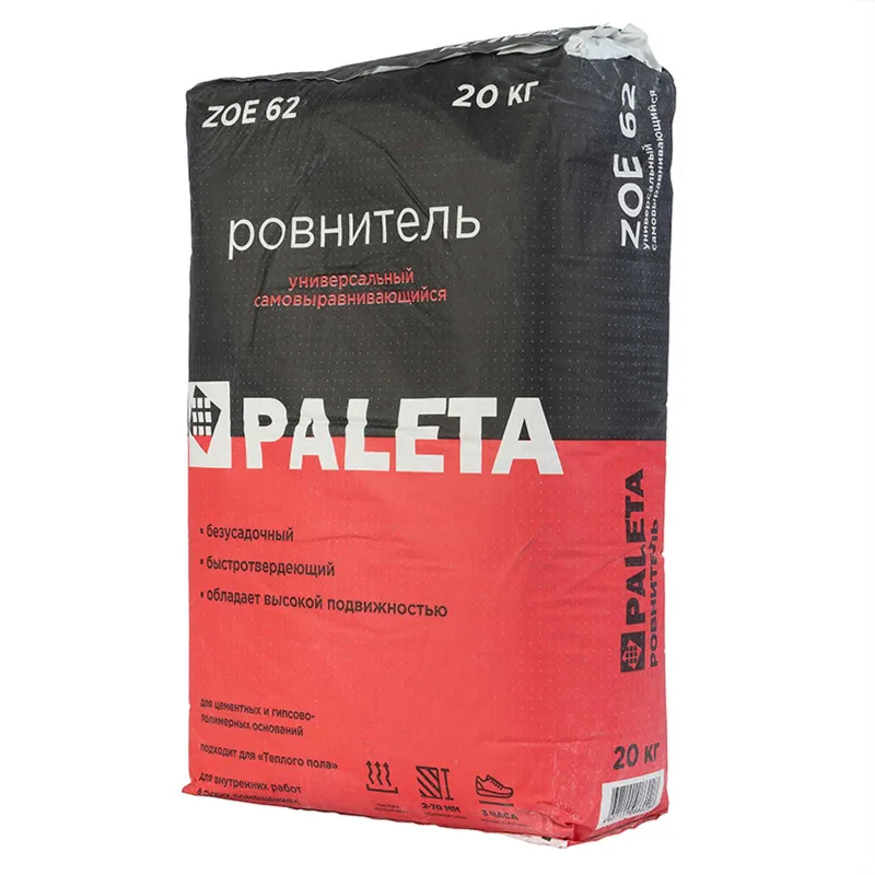 Пол наливной быстротвердеющий универсальный Paleta ZOE-62 20 кг_1