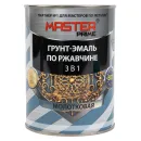 Грунт-эмаль по ржавчине 3в1 молотковая Master Prime светло-серая глянцевая 0,9л_3