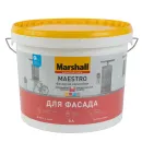 Краска фасадная Maestro глубокоматовая (база С) 9л Marshall_1