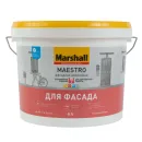 Краска фасадная Maestro глубокоматовая (база С) 9л Marshall_3