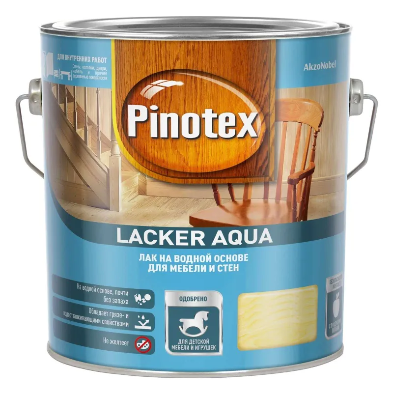 Лак на водной основе Pinotex Lacker Aqua 10 матовый, 2,7 л_1
