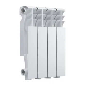 Изображение товара Алюминиевый радиатор Evolution EvA350, 4 секции, белый, для отопления помещений Изображение товара Алюминиевый радиатор Evolution EvA350, 4 секции, белый, для отопления помещений