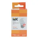 Лампа светодиодная IEK 7Вт E27 теплый белый свет 3000К шар_3