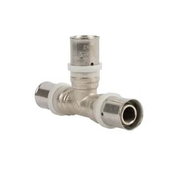 Изображение товара Тройник соединительный пресс 20 из латуни Altstream надежное соединение труб Изображение товара Тройник соединительный пресс 20 из латуни Altstream надежное соединение труб