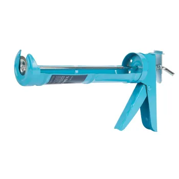 Изображение товара Пистолет для герметика полукорпусный Yoko металлический удобный легкий Изображение товара Пистолет для герметика полукорпусный Yoko металлический удобный легкий