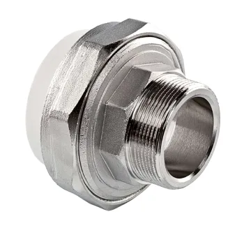 Изображение товара Муфта полипропиленовая 32х1 1/4" комбинированная разъемная TEBO Изображение товара Муфта полипропиленовая 32х1 1/4" комбинированная разъемная TEBO