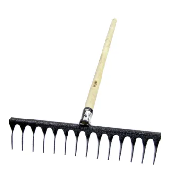 Изображение товара Грабли садовые Сибртех 14 зубьев с черенком Изображение товара Грабли садовые Сибртех 14 зубьев с черенком