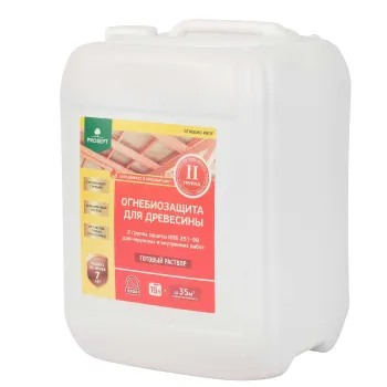 Изображение товара Огнебиозащита для древесины Prosept Огнебио Prof 10 л группа 2 красный Изображение товара Огнебиозащита для древесины Prosept Огнебио Prof 10 л группа 2 красный