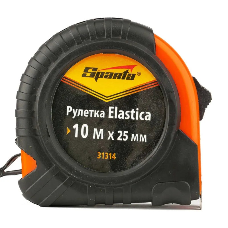Рулетка 10мх25мм обрезиненный корпус Sparta Elastica _1