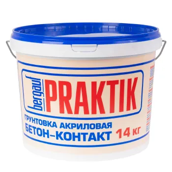 Изображение товара Грунтовка Bergauf Praktik бетонконтакт 14 кг для внутренних и наружных работ Изображение товара Грунтовка Bergauf Praktik бетонконтакт 14 кг для внутренних и наружных работ