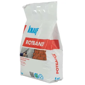 Изображение товара Штукатурка гипсовая Кнауф Ротбанд 5 кг для внутренних работ Изображение товара Штукатурка гипсовая Кнауф Ротбанд 5 кг для внутренних работ