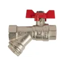 Кран шаровый HLV ВР 1/2" с фильтром бабочка_2
