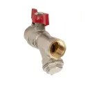 Кран шаровый HLV ВР 1/2" с фильтром бабочка_3