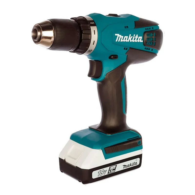 Дрель-шуруповерт Makita DF457DWE 18В 2х1,5 Ач_1