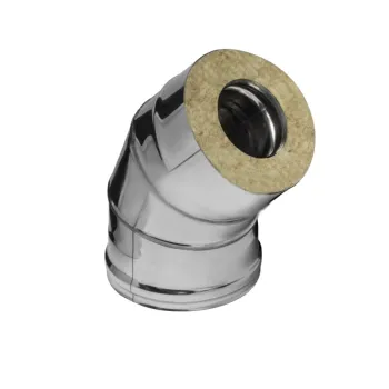 Изображение товара Колено сэндвич 135° Ferrum 115х200 мм для трубопроводов Изображение товара Колено сэндвич 135° Ferrum 115х200 мм для трубопроводов