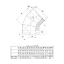 Колено сэндвич 135° Ferrum 115х200 мм_2