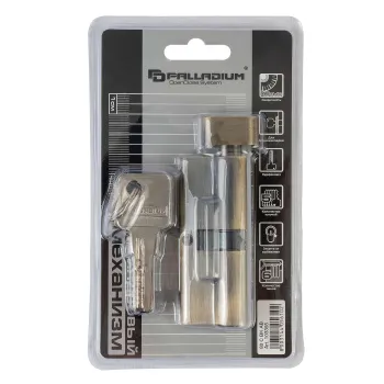 Изображение товара Цилиндровый механизм Palladium 80 40х40 мм ключ-вертушка бронза Изображение товара Цилиндровый механизм Palladium 80 40х40 мм ключ-вертушка бронза