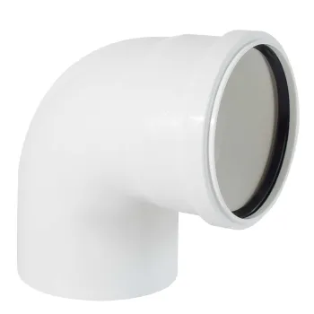 Изображение товара Отвод канализационный 110 мм 87,5° бесшумный Дигор Люкс белый Изображение товара Отвод канализационный 110 мм 87,5° бесшумный Дигор Люкс белый