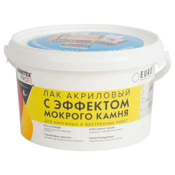 Изображение товара Акриловый лак FARBITEX PROFI эффект мокрого камня 2,5 л для наружных и внутренних работ Изображение товара Акриловый лак FARBITEX PROFI эффект мокрого камня 2,5 л для наружных и внутренних работ