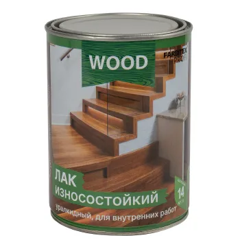 Изображение товара Лак паркетный алкидно-уретановый FARBITEX PROFI WOOD глянцевый 0,8 л Изображение товара Лак паркетный алкидно-уретановый FARBITEX PROFI WOOD глянцевый 0,8 л
