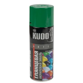 Изображение товара Эмаль аэрозольная акриловая Kudo зеленая (RAL 6029) глянцевая 0,52л Изображение товара Эмаль аэрозольная акриловая Kudo зеленая (RAL 6029) глянцевая 0,52л