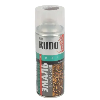 Изображение товара Эмаль аэрозольная Kudo по ржавчине 0,52л серебристо-коричневая Изображение товара Эмаль аэрозольная Kudo по ржавчине 0,52л серебристо-коричневая
