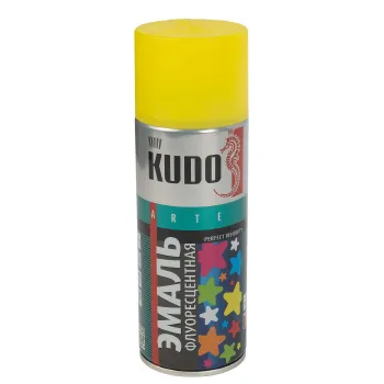 Изображение товара Эмаль аэрозольная акриловая Kudo лимонно-желтая 0,52л Изображение товара Эмаль аэрозольная акриловая Kudo лимонно-желтая 0,52л